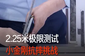 理论2.25米的高度撞击屏幕，小金刚挑战成功，最后给大家表演个砸核桃~#note14小金刚视频封面