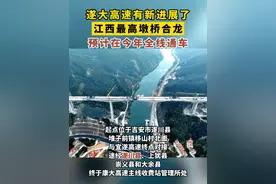 起点位于遂川的上犹江特大桥右幅顺利合龙，标志着该项目取得了重要阶段性成果。#遂大高速视频封面