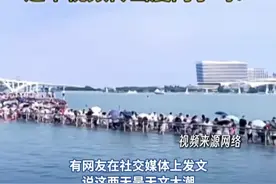 厦门海边出现“断桥 ”？五缘湾木栈道潮位并未没过桥面（来源/特区新闻广场 编辑/晨琳）#厦门 #天文大潮
