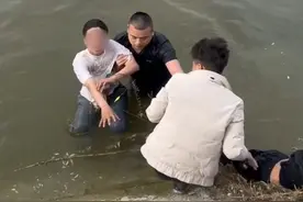 落水少年被救后哭喊没力气但不忘道谢，连救两人河南大哥体力超强 救完人就走，后续被找到发现他是一名退伍军人