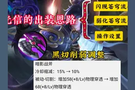 黑切削弱，用这套出装思路，光信可以说是增强了。 #王者荣耀视频封面