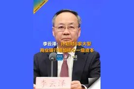 李云泽：计划对6家大型商业银行增加核心一级资本 #商业银行 #一级资本视频封面