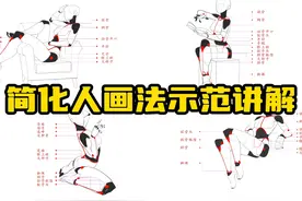 【大木画画】人体简化人画法示范讲解 #人体绘画教程 #人体结构视频封面