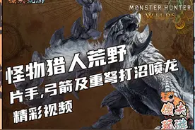 怪物猎人荒野沼喷龙片手弓箭重弩沼喷龙精彩视频 #怪物猎人荒野视频封面