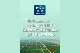 新华社消息｜中共中央办公厅　国务院办公厅印发《逐步把永久基本农田建成高标准农田实施方案》视频封面