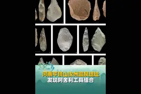 考古河南（二），河南平顶山汝州温泉遗址，发现手斧、薄刃斧、大型石刀等阿舍利工具组合，中原地区首次发现，在全国也极为罕见。#河南考古 #平顶山汝州 #首次发现视频封面