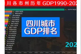 四川GDP升至全国前5，各市州历年GDP排名，成都再创新高 #gdp视频封面