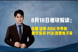8月18日板块解读：白酒，证券，AI50,半导体，数字货币，PCB等