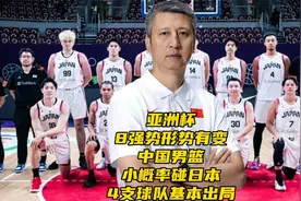亚洲杯8强势形势有变！中国男篮小概率碰日本，4支球队基本出局