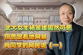 武大女生杨景媛固然可恶，但曾跟着她网暴肖同学的网民呢（一）