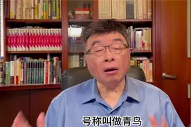 台湾经常说青鸟，青鸟是什么意思？估计很多人都不知道，听邱毅说
