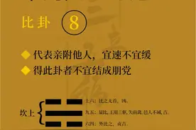比卦，是《周易》六十四卦中的第八卦，是异卦相叠图片
