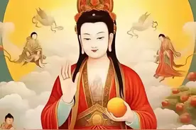 接好运！红脸观音菩萨象征着慈悲和吉祥图片