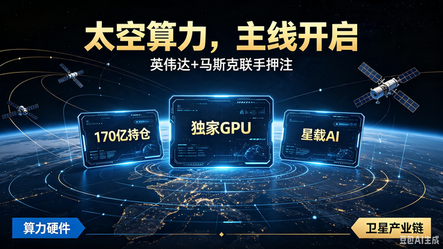 炸锅！马斯克官宣独家只用英伟达GPU，太空算力新主线全面爆发