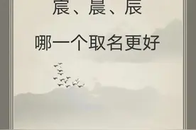 宝宝取名：24年龙宝宝晨.宸.辰，哪个更好更合适？图片