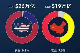 1. 美国服务业占GDP比重大，工业次之，农业最小图片