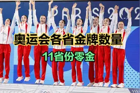 巴黎奥运会各省金牌数量排名，浙江第一，广东第2，你家乡第几？视频封面
