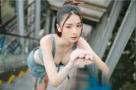 泰国性感美女模特吊带短裙连衣裙时尚穿搭视频封面