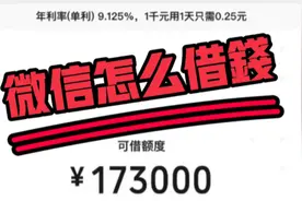 微信怎么借钱？微信借钱平台在这里视频封面
