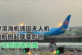 天津滨海机场因无人机导致航班起降受影响 警方已到现场处置视频封面