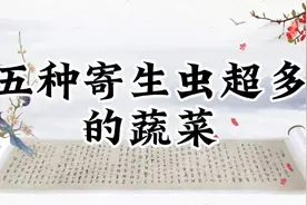寄生虫超多的五种蔬菜，肉眼看不见，很多人爱吃视频封面