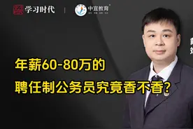 年薪60-80万的聘任制公务员究竟香不香？视频封面