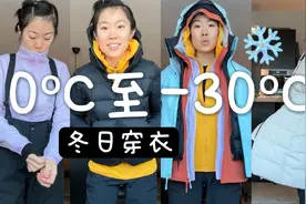 0ºC/-10ºC/-20ºC/-30ºC日常和徒步各如何穿搭｜冬天户外叠穿视频封面