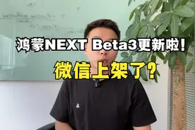 鸿蒙NEXT Beta3更新啦！微信上架了？视频封面
