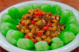 这才是香菇油菜最好吃的做法，大厨教你2个技巧，比吃肉还香视频封面