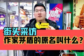 街头采访，作家茅盾的原名叫什么？