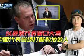 以色列代表破口大骂，中国代表当场打断教他做人：你注意点