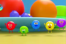 益智早教动画，五颗小彩虹糖寻找颜色视频封面