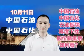中国石油 中国石化 石油板块再度下挫 股价新低后如何看？视频封面