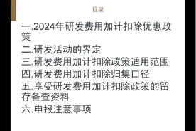 研发费用加计扣除优惠政策及注意事项（长安税务）视频封面