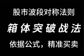 股市波段对称法则——箱体突破战法，依据公式，精准买卖！视频封面