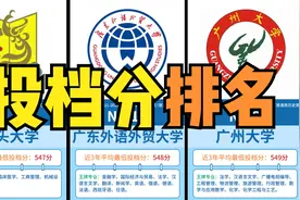 志愿填报参考！广东高校近3年平均最低投档分排名-普通类历史类视频封面
