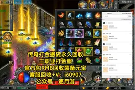高爆率搬砖打金手游排行榜第一名 官方包rmb回收装备金币视频封面