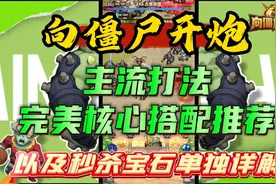 向僵尸开炮主流打法完美核心搭配推荐以及秒杀宝石单独详解视频封面