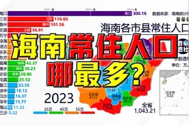 海南各市县常住人口分布图@DOU+小助手视频封面