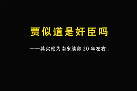 贾似道是奸臣吗视频封面