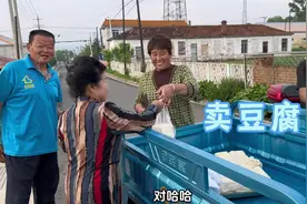 东北卤水豆腐，1块儿4块4块1块儿，娘俩跑了半个屯卖了20块儿！视频封面