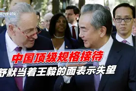 中国顶级规格接待，舒默当着王毅的面表示失望，中国不支持以色列视频封面