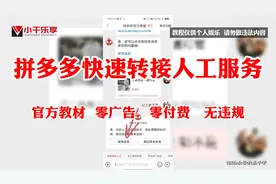 拼多多快速转接人工服务