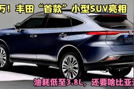 5万！丰田“首款”小型SUV亮相，油耗低至3.8L，还要啥比亚迪视频封面