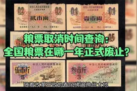 粮票取消时间查询：全国粮票在哪一年正式废止？视频封面
