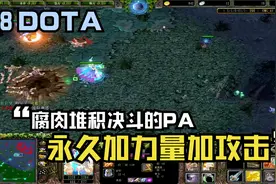 a8 DOTA，腐肉堆积决斗的PA，永久加力量加攻击视频封面