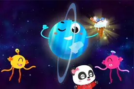 宝宝巴士太空探秘——天王星和海王星，有着共同点又有差异性视频封面