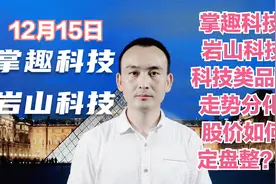 掌趣科技 岩山科技 科技品种走势分化 股价如何定盘整？视频封面