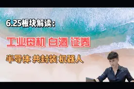 6.25板块解读：工业母机，白酒，证券，半民体，共封装，机器人视频封面
