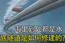 海里到处都是水，中国是怎么修建海底隧道的？看完真是不得不服！视频封面